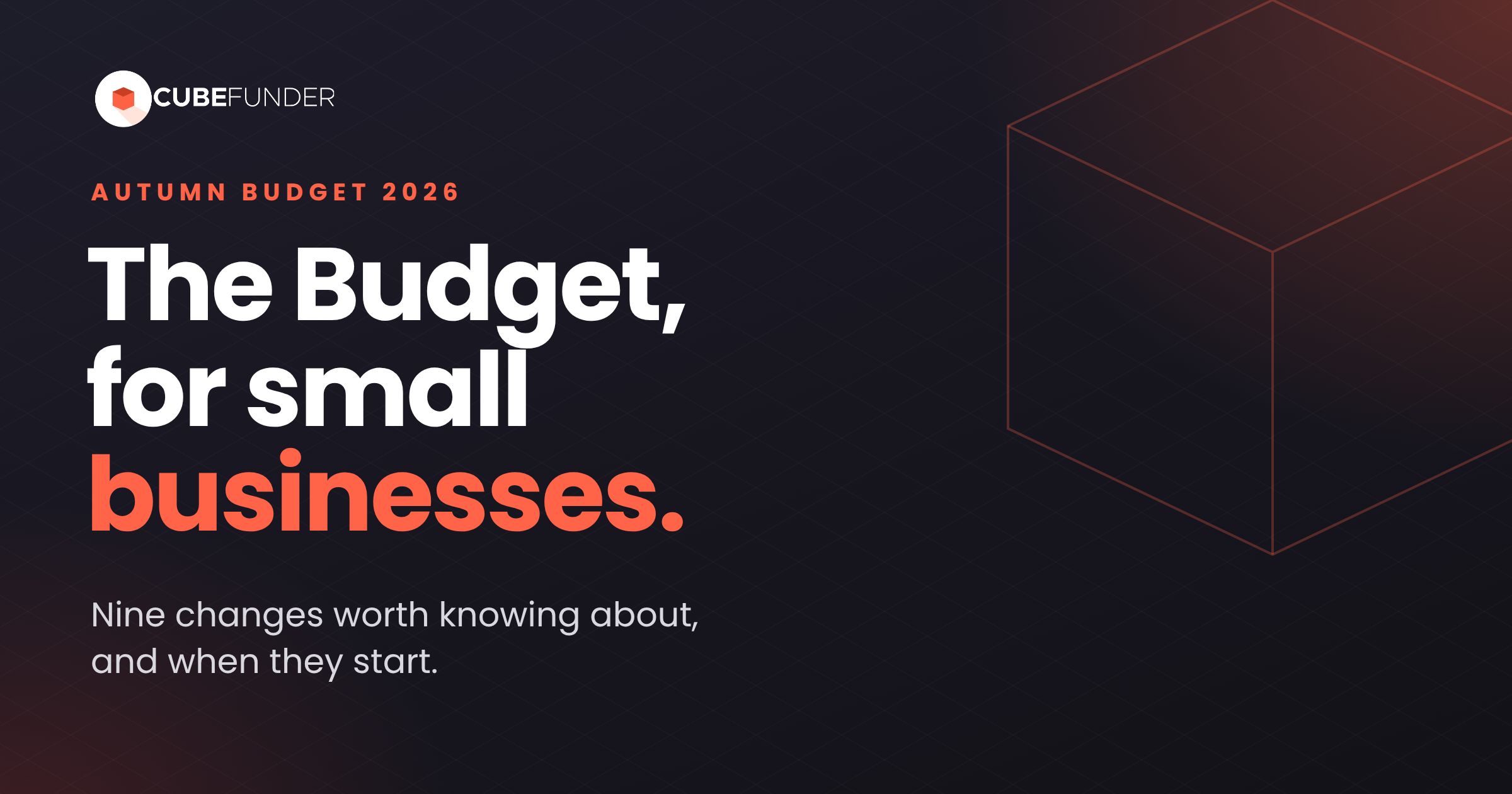 Autumn Budget 2026: 9 Changes for Small Businesses